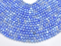 Mystic Coated Fire Agate- Blue, 6mm Faceted-RainbowBeads