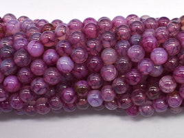 Dragon Vein Agate-Purple 6mm Round-RainbowBeads