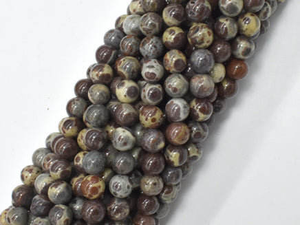 Astroite Jasper, 6mm (6.5mm), Round-RainbowBeads