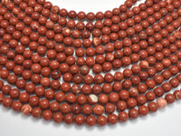Red Jasper Beads, Round, 8mm-RainbowBeads