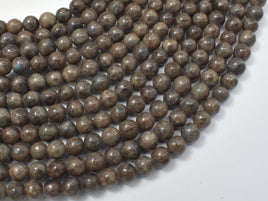 Chocolate Labradorite Beads, 6mm (6.4mm)-RainbowBeads