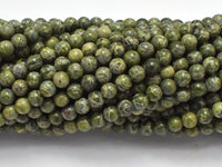 Alligator Skin Jasper, Green Brecciated Jasper, Round, 4mm-RainbowBeads