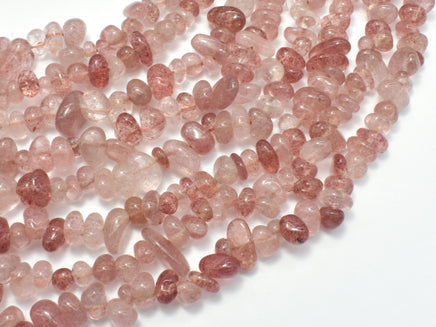 Strawberry Quartz Beads, Lepidocrocite Beads, Chips, 4mm -9mm-RainbowBeads