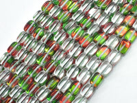 Mystic Aura Quartz - Red, Green, 6x9mm, Nugget, 14.5 Inch-RainbowBeads
