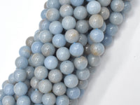 Angelite Beads, 8mm Round Beads-RainbowBeads