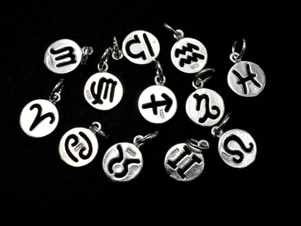 925 Sterling Silver Astrology Sign Charms-RainbowBeads