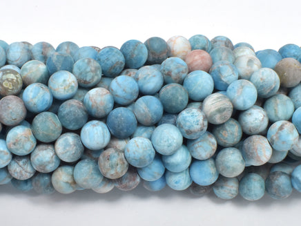 Matte Apatite Beads, 8mm, Round-RainbowBeads
