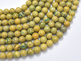 Green Muscovite 8mm Round Beads, 15 Inch-RainbowBeads