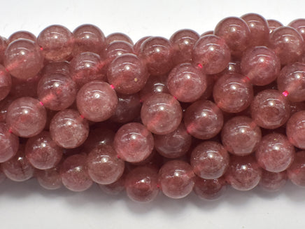 Strawberry Quartz Beads, Lepidocrocite, 10mm (10.5mm)-RainbowBeads