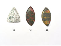 Assorted Stone Pendant, Artistic Jasper, Agate, Jasper, Jade, Tree Agate, Picasso Jasper, Green Brecciated Jasper, Jade, 1 Piece-RainbowBeads
