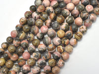 Rhodochrosite, 8mm, Round, 15 Inch-RainbowBeads