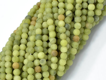 Matte Jade Beads, 4mm (4.3mm) Round Beads-RainbowBeads