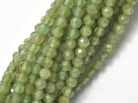 Green Apatite Beads, 3mm Faceted Micro Round-RainbowBeads