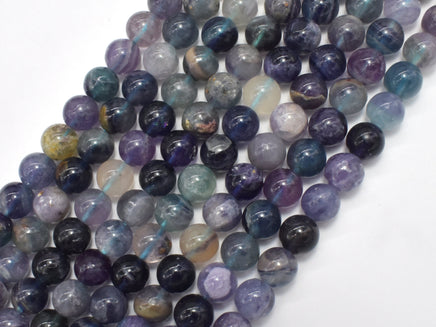 Fluorite Beads, Rainbow Fluorite, 8mm, Round 15 Inch-RainbowBeads