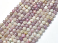 Lilac Jasper Beads, Pink Tourmaline Beads, 6mm Round Beads-RainbowBeads