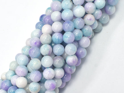 Jade - Blue & Purple 8mm Round-RainbowBeads