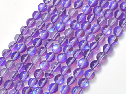 Mystic Aura Quartz - Purple, 6mm (6.5mm)-RainbowBeads