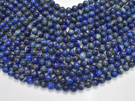 Lapis Lazuli, 8mm Blue Round Beads-RainbowBeads