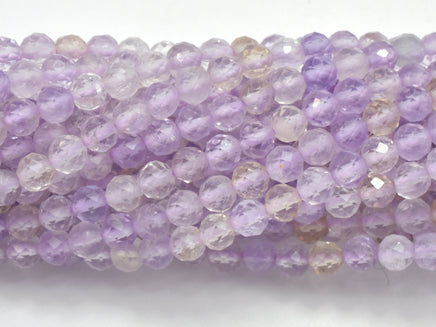 Ametrine Beads, 3mm (3.3mm) Micro Faceted Round-RainbowBeads