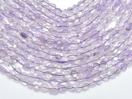 Amethyst-Light Purple, 6x7mm Nugget Beads-RainbowBeads