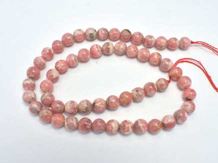 Rhodochrosite Beads, 7.5mm Round Beads-RainbowBeads