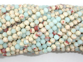 Matte Impression Jasper, 4mm Round Beads-RainbowBeads