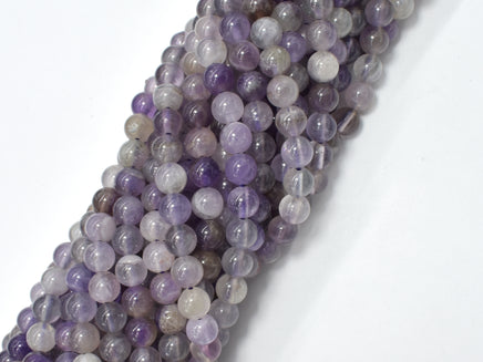 Amethyst Beads, 6mm (6.5mm) Round Beads-RainbowBeads