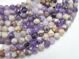 Chevron Amethyst Beads, 8mm, Faceted-RainbowBeads