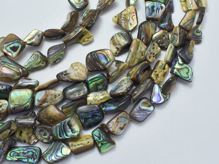 Abalone 10-14mm Nugget Beads-Rainbow Beads