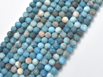 Matte Apatite Beads, 6mm, Round-RainbowBeads