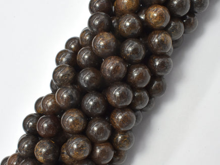 Bronzite Bead, 10mm Round Beads-RainbowBeads