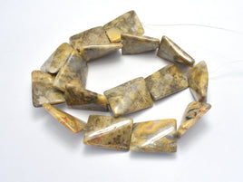 Crazy Lace Agate Beads, 18x25mm Twisted Rectangle-RainbowBeads