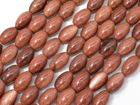 Goldstone Beads, 8x12mm Rice Beads-RainbowBeads