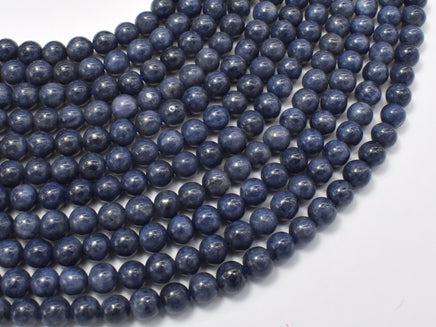 Blue Sapphire Beads, 5mm (5.4mm) Round-RainbowBeads