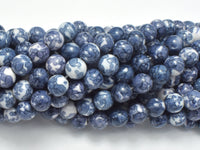Rain Flower Stone Beads, Gray, 8mm Round Beads-RainbowBeads