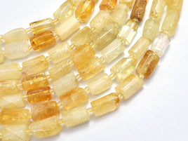 Citrine 7x11mm Faceted Tube-RainbowBeads