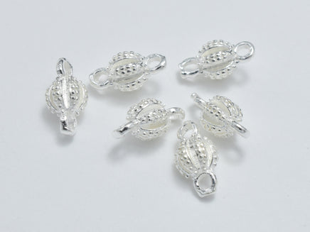 10pcs 925 Sterling Silver Bead Connector, 7x3.5mm-RainbowBeads