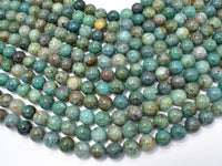Chrysocolla-Natural , 10mm Round Beads-RainbowBeads