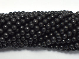 Genuine Shungite Beads, 4mm (4.4mm), Round-RainbowBeads