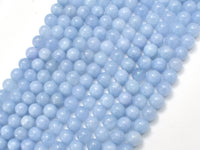 Malaysia Jade - Aquamarine, 6mm (6.5mm) Round-RainbowBeads