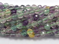 Rainbow Fluorite 3.5mm Micro Faceted Round-RainbowBeads