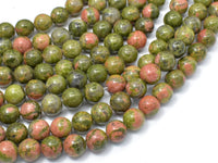 Unakite Beads, 8mm( 8.4mm) Round Beads-RainbowBeads