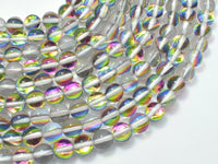 Mystic Aura Quartz-Rainbow, 6mm (6.3mm) Round-RainbowBeads