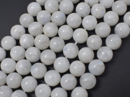 Moonstone-Rainbow Beads, 10mm(10.5mm) Round-RainbowBeads