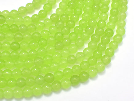 Jade - Light Green, 6mm (6.2mm) Round-RainbowBeads