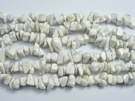 Howlite 7-15mm Chips Beads, 34 Inch-RainbowBeads