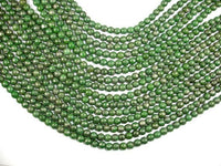 Green Chalcopyrite, 6mm Round Beads-RainbowBeads