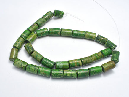 Impression Jasper, 8x13mm Tube Beads-RainbowBeads