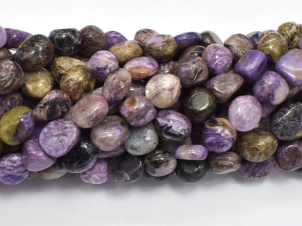 Genuine Charoite, Approx. 9-12mm Nugget Beads-RainbowBeads