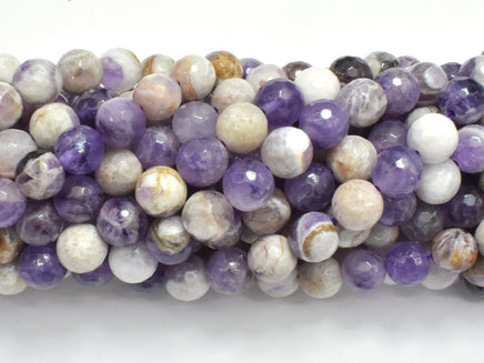 Chevron Amethyst Beads, 8mm, Faceted-RainbowBeads